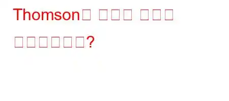 Thomson은 원자를 무엇에 비유했습니까?